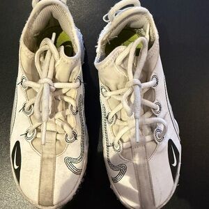 Nike Kids Future White and Black turf shoes